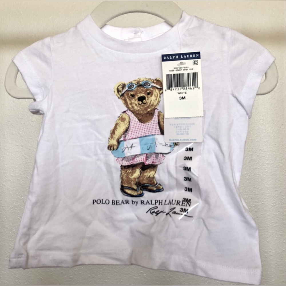 NWT Ralph Lauren Graphic T-Shirt with Polo Bear
